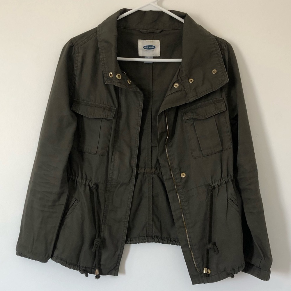army green military jacket